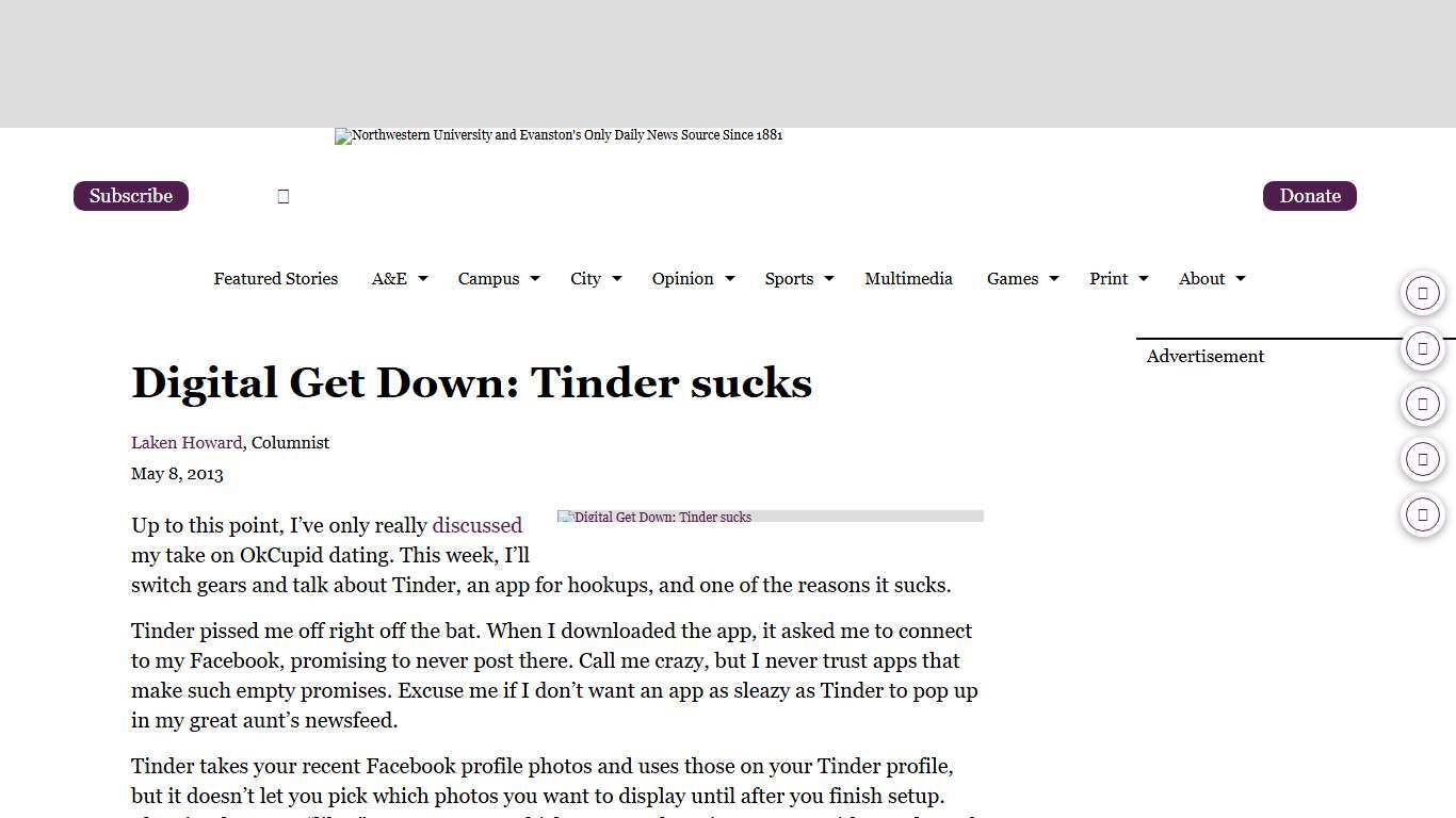 Digital Get Down: Tinder sucks