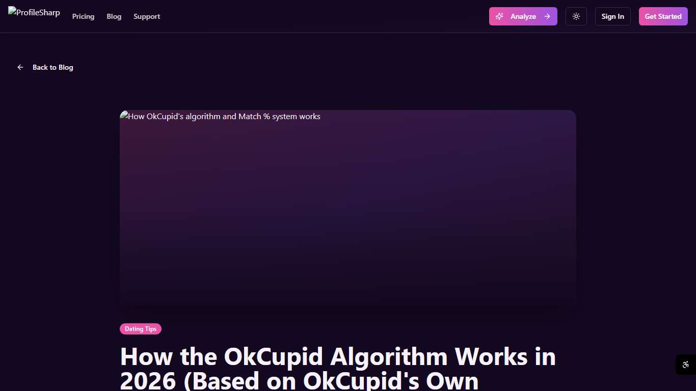 How the OkCupid Algorithm Works in 2026 (Based on OkCupid's Own Explanation)